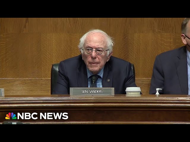 Sanders calls for four-day workweek at Senate hearing