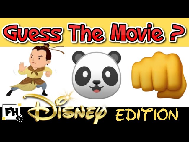 Can You Guess The DISNEY Movie? Emoji Trivia Puzzle Brain Break