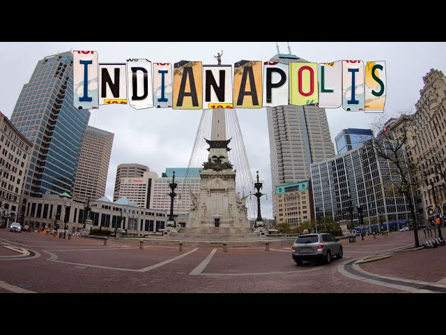Indianapolis 4k | Driving Downtown | Indiana, USA