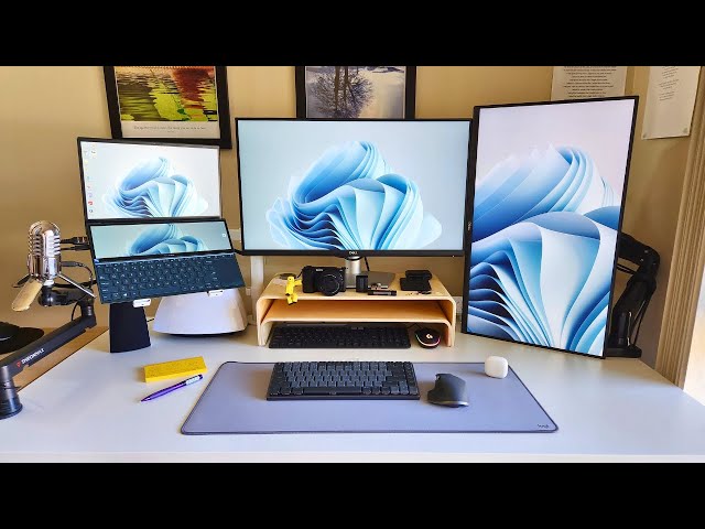 Functional Desk Setup - How to optimize with a rotating monitor on-demand
