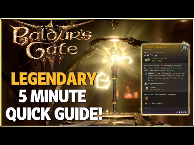 How to Find the Blood of Lathander Baldur's Gate 3