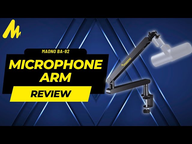 Maono BA-92 Low-Profile Microphone Boom Arm Review/Unboxing [BEST Low-Profile Arm Under 99.99]