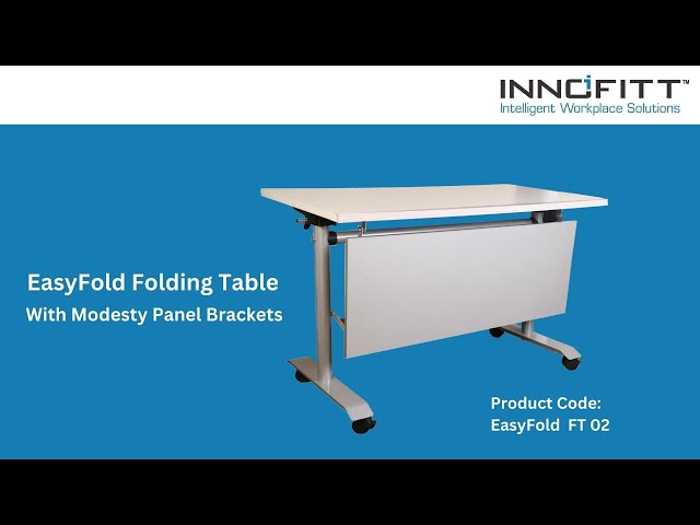 Innofitt Folding Table - FT 02 (With Optional Modesty Panel Brackets)