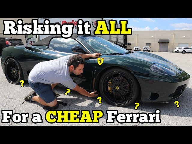 I Bought a TOTALED FERRARI at Salvage Auction with MYSTERY Undercarriage Damage SIGHT UNSEEN!