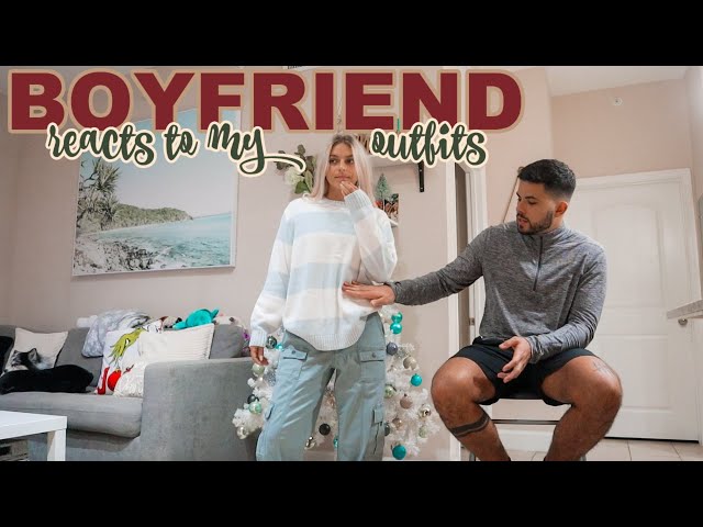 VLOGMAS DAY 19: my boyfriend reacts to my outfits & winter haul