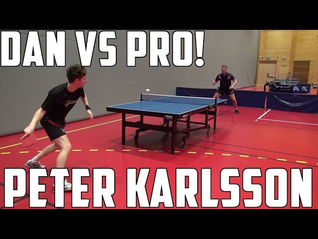 Peter Karlsson vs TableTennisDaily's Dan!