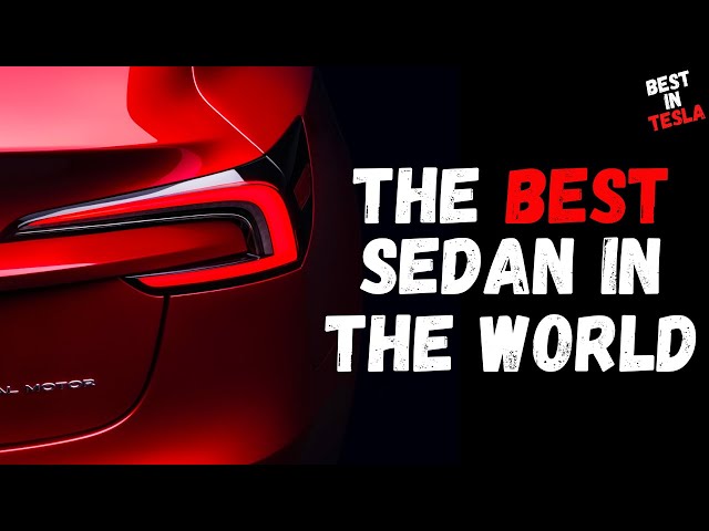 It has just been crowned The Best Sedan in the world - Tesla Model 3 refreshed.