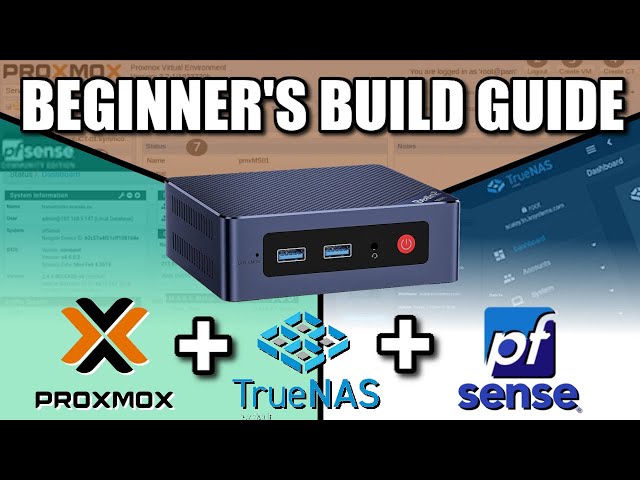 Proxmox + TrueNAS Scale + PfSense Mini PC Build - A Beginners Setup Guide