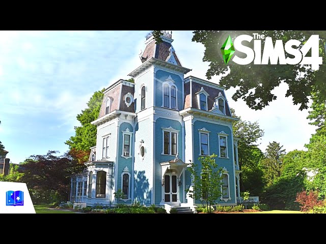 MAGICAL VICTORIAN HOME ~ Curb Appeal Recreation: Sims 4 Realm of Magic Speed Build (No CC)