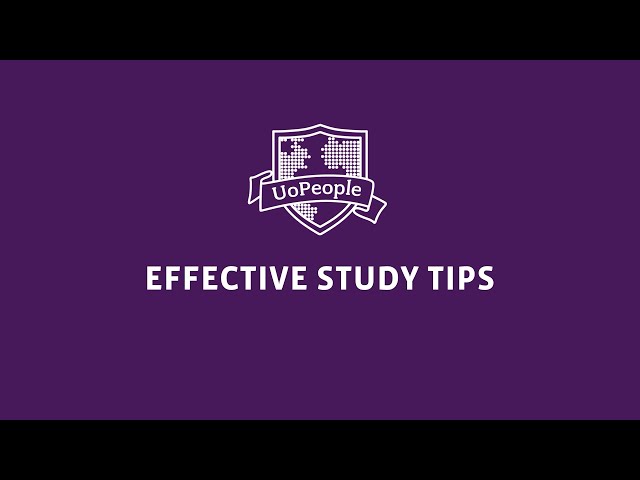 Effective Study Tips with UoPeople