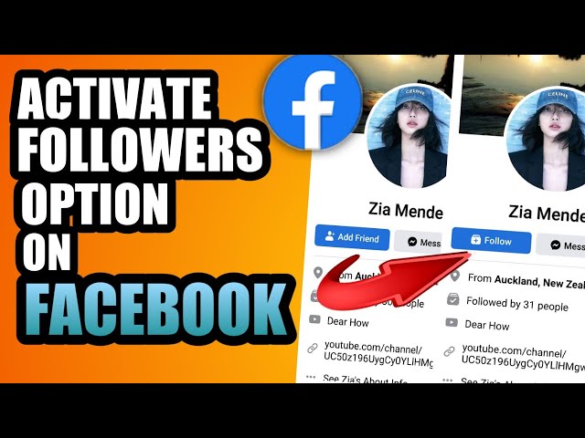HOW TO ACTIVATE FOLLOWERS OPTION ON FACEBOOK | FOLLOWERS PROFILE SETTING