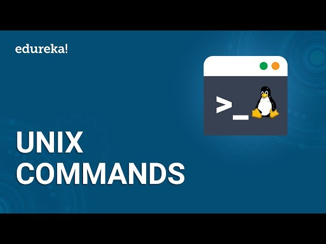 Basic UNIX Commands | UNIX Shell Commands Tutorial for Beginners | UNIX Training | Edureka
