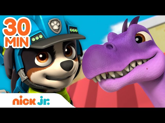 PAW Patrol Dinosaur Rescues! w/ Rex & Zuma 🦖 | 30 Minute Compilation | Nick Jr.