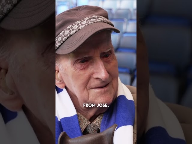 100 year old Chelsea fan gets birthday message from Jose Mourinho! 💙🥹