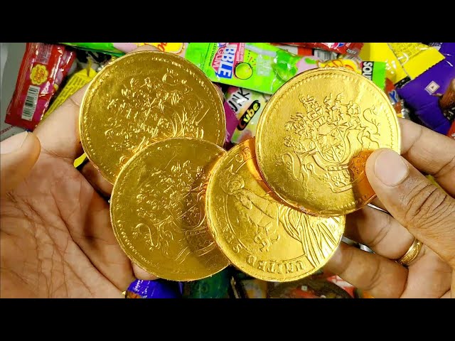 ASMR Yummy Gold Coin Chocolate 🥰🍫 #asmr