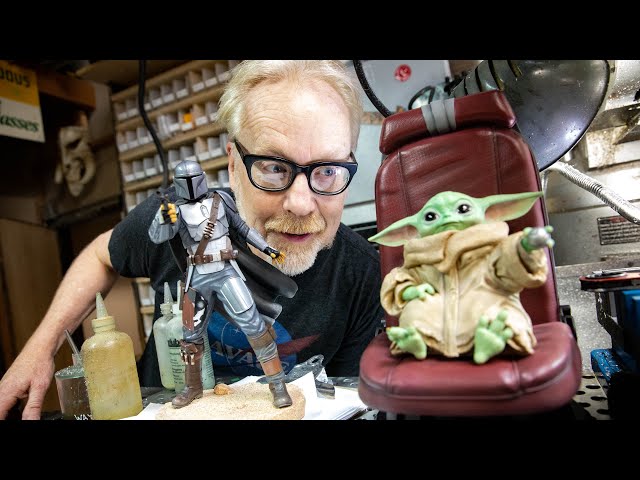 Adam Savage Unboxes The Mandalorian Collectibles!
