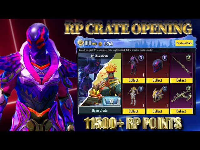 Royale Pass Crate Opening A4 11000+ RP Points 🔥🔥🔥 PUBG Mobile