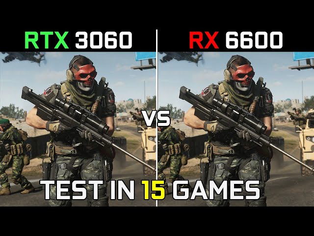 RTX 3060 vs RX 6600 | Test in 15 New Games | Latest Drivers | 2022