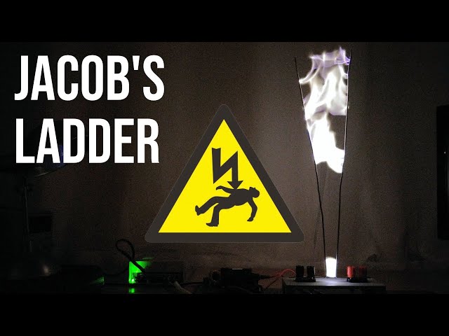 Jacobs ladder using a ZVS driver and TV flyback transformer