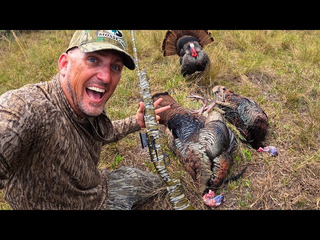 MY LAST TURKEY HUNT ON THE RANCH!!! 4 Gobblers down!!! {Catch Clean Cook} I Plucked the Whole Turkey