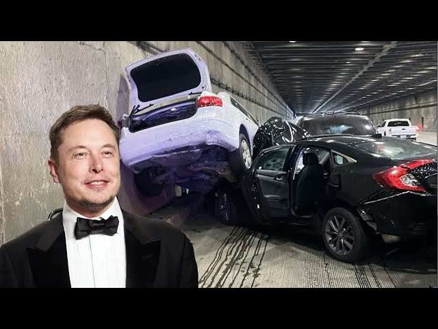 Self Driving Tesla Causes 8 Car Pileup