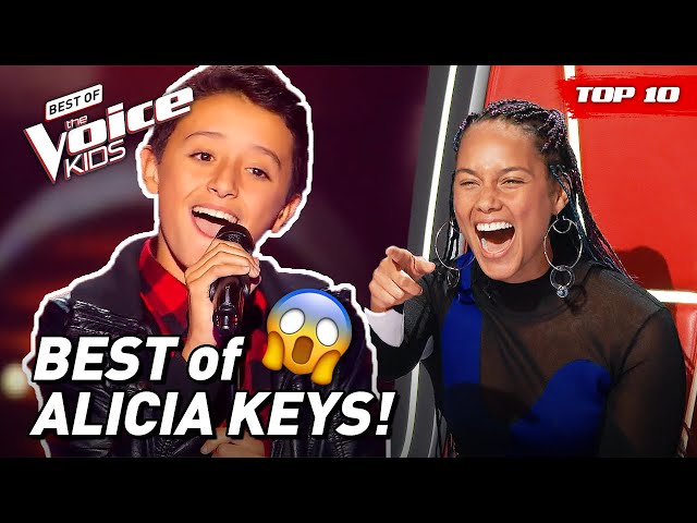 Beautiful ALICIA KEYS covers on The Voice Kids! 😍 | Top 10 (Part 2)