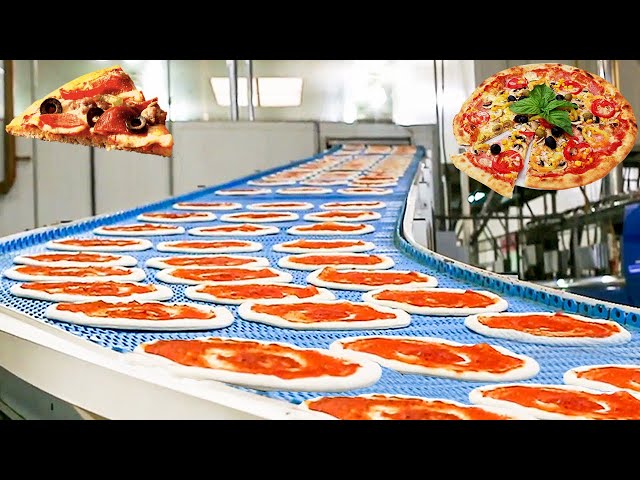 How Pizza Is Made - Automatic Frozen Pizza Production Line In Factory | Food Factory
