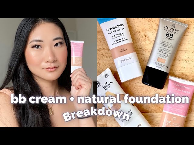 Drugstore BB creams + natural foundations Review | Covergirl, Almay, Revlon