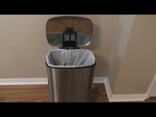 iTouchless SoftStep 13 Gallon Step Trash Can Unboxing