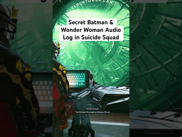 Secret Batman & Wonder Woman Audio Log in Suicide Squad