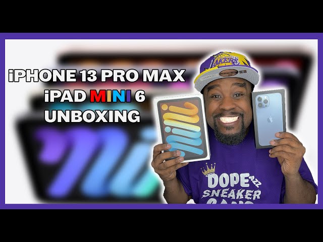 iPHONE 13 PRO MAX & iPAD MINI 6 Unboxing | Boring But Great!!! 🍏