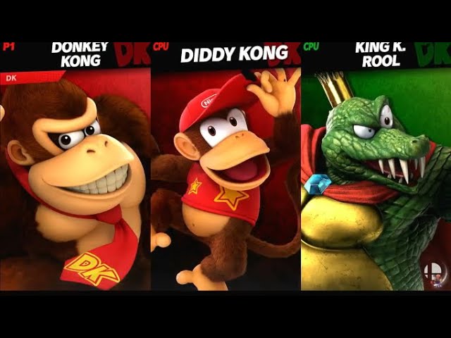 Donkey Kong & Diddy Kong Vs King K .Rool ( Super Smash Bros. Ultimate )