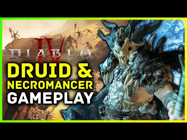 Diablo 4 Druid & Necromancer Gameplay! New Classes, Skills, Farming & Grinding (Diablo 4 Open Beta)