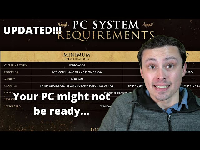 Elden Ring PC System Requirements Analysis (Updated w/Official recommended specs)