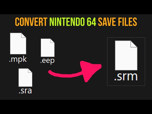 Convert Project64 Save Files to RetroArch (Mupen64Plus-Next)