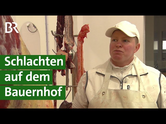 Kein Tiertransport: Schlachthaus am Bauernhof | Landwirtschaft | Unser Land | BR Fernsehen
