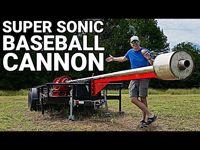Building The SUPERSONIC BASEBALL Cannon - Behind the Scenes - Smarter Every Day