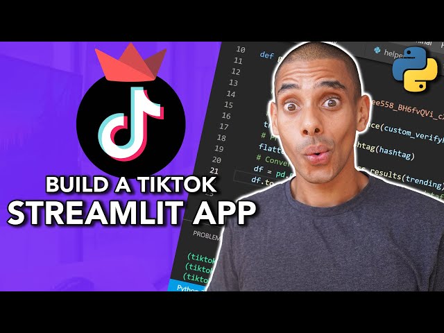 Build a TikTok Data Science App with Streamlit and Python | Data Science Project