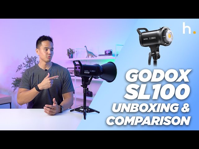 Godox SL100 Lighting Series | Unboxing & Comparison with Godox SL-60W & Aputure Amaran 100D/100X