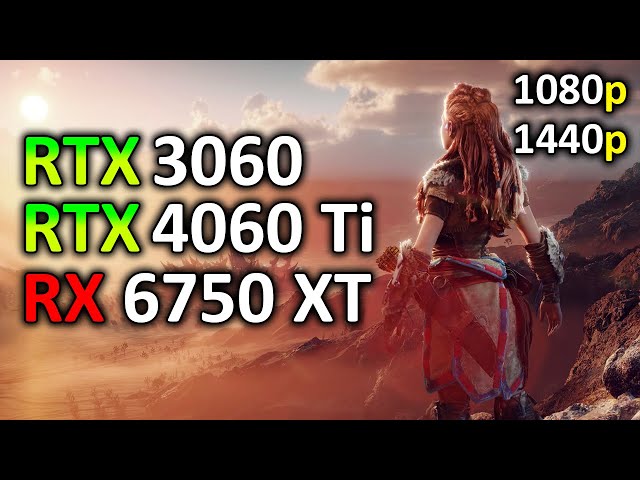 Horizon Forbidden West | RTX 3060 - RTX 4060 Ti - RX 6750 XT | 1080p 1440p | 2024