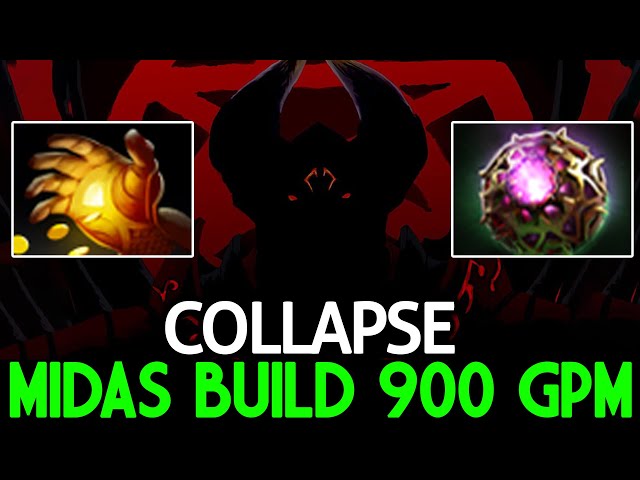 COLLAPSE [Doom] Midas Build 900 GPM Super Offlaner Dota 2