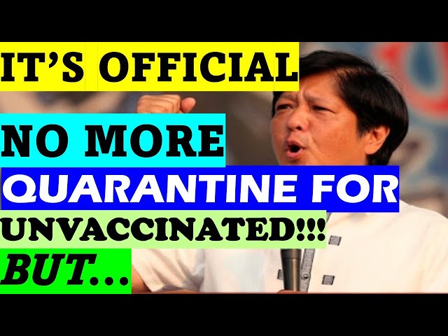 STARTING NOVEMBER 2022! NEW PHILIPPINE TRAVEL RULES FOR UNVACCINATED PASSENGERS