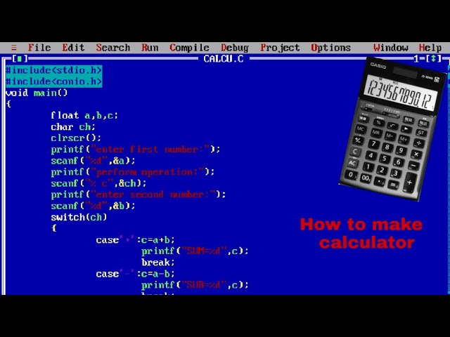 How  to make calculator using C language | Calculator using Switch Case In C programming