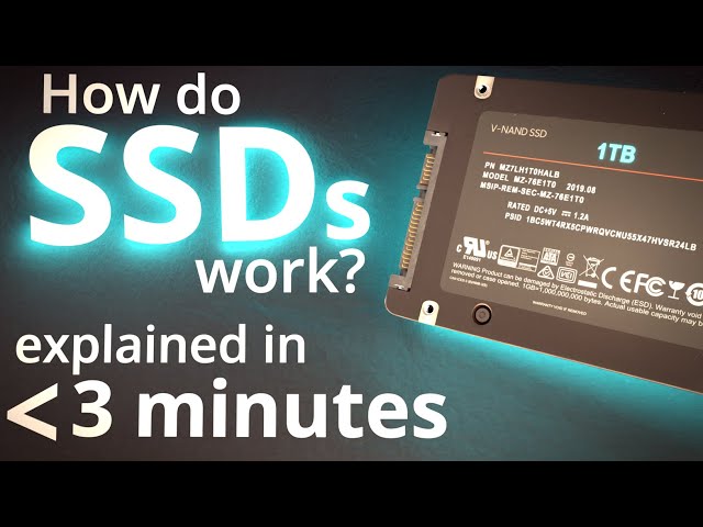 How do SSDs Work?  How to fit 3 WEEKS of TV in a microchip the size of a dime!!  Explained in 3min.