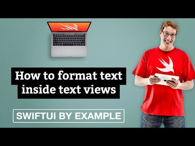 How to format text inside text views - SwiftUI by Example