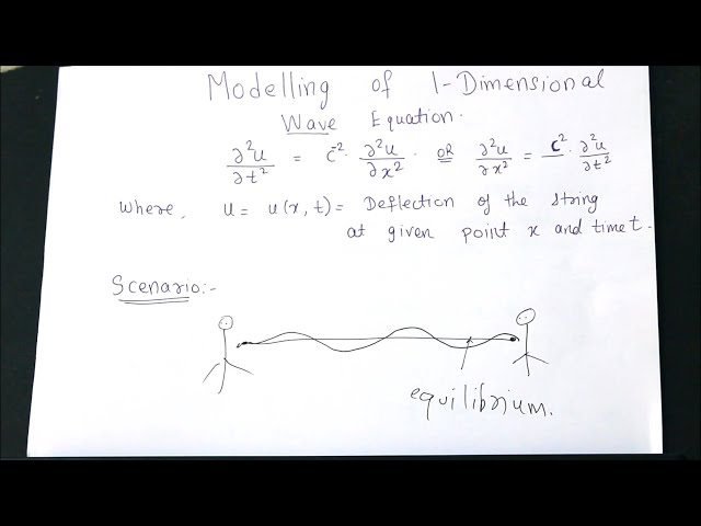 Session 8: Modelling of 1-dimensional wave equation.
