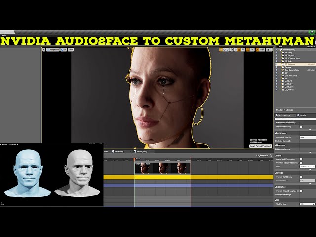 Nvidia Omniverse Audio2face to Unreal Engine Metahuman Tutorial