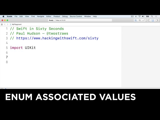 Enum associated values – Swift in Sixty Seconds