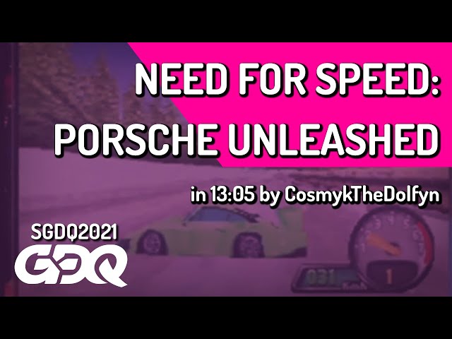 Need For Speed: Porsche Unleashed by CosmykTheDolfyn in 13:05 - Summer Games Done Quick 2021 Online