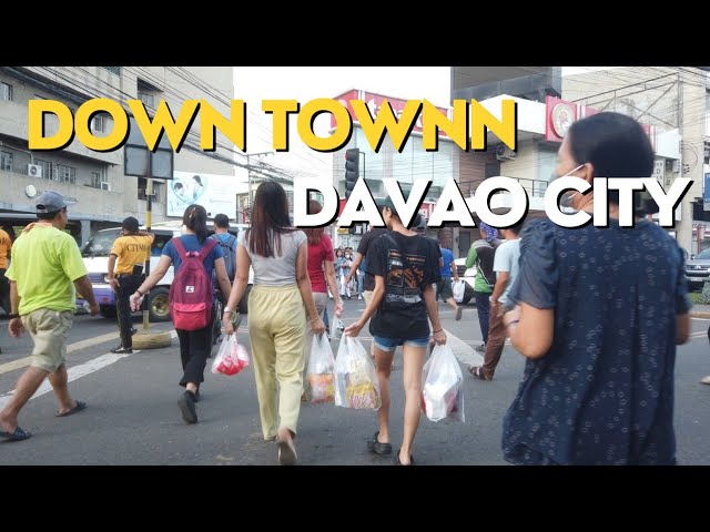 DOWNTOWN DAVAO CITY WALK TOUR 2024 4K
